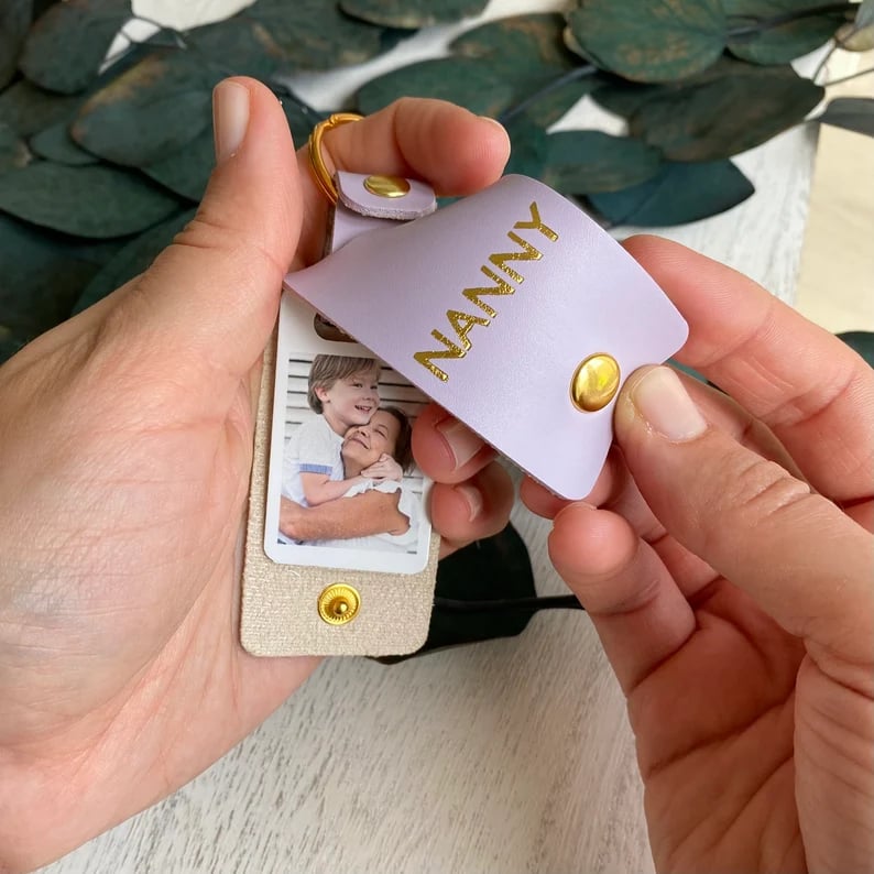 Personalised Nanny Photo Keyring