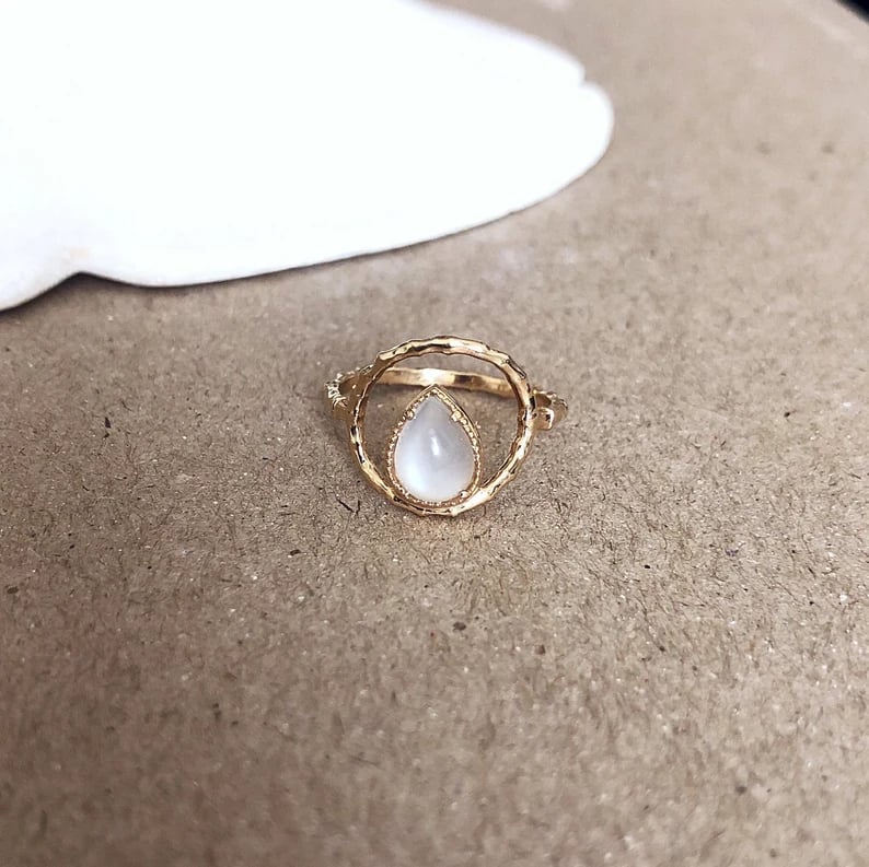 Natural Moonstone ring